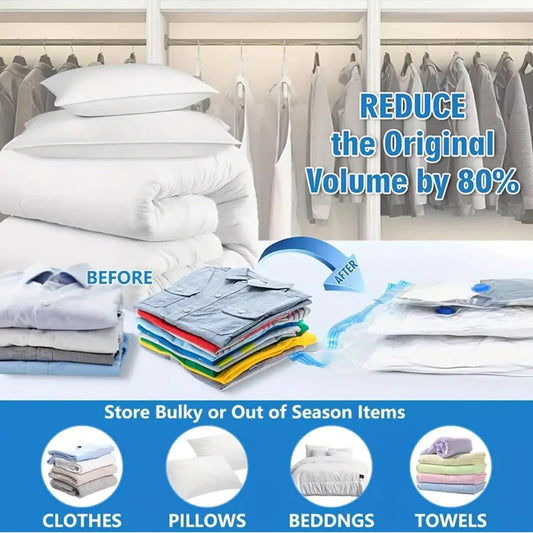 Vacum Storage Bags with Hand Pump (Pack of 5)