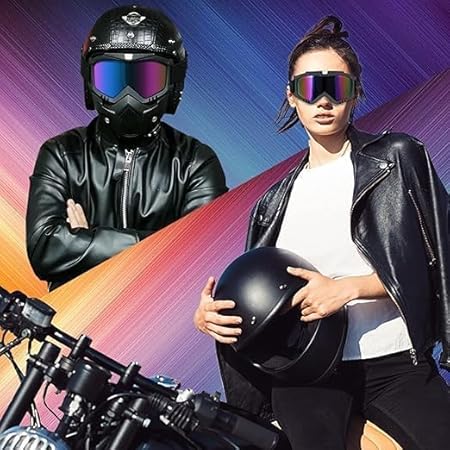 Motorcycle Goggles With Removable Face Mask