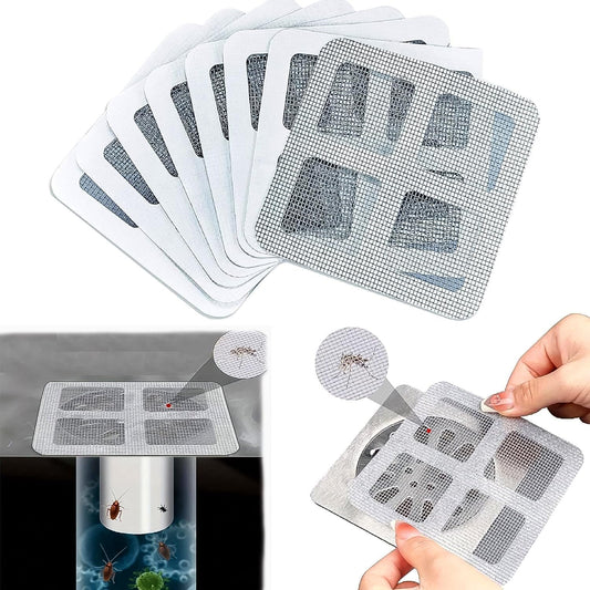 Window Screen Mesh Hole Repair Patch (10×10 CM / 10 Pcs Set)