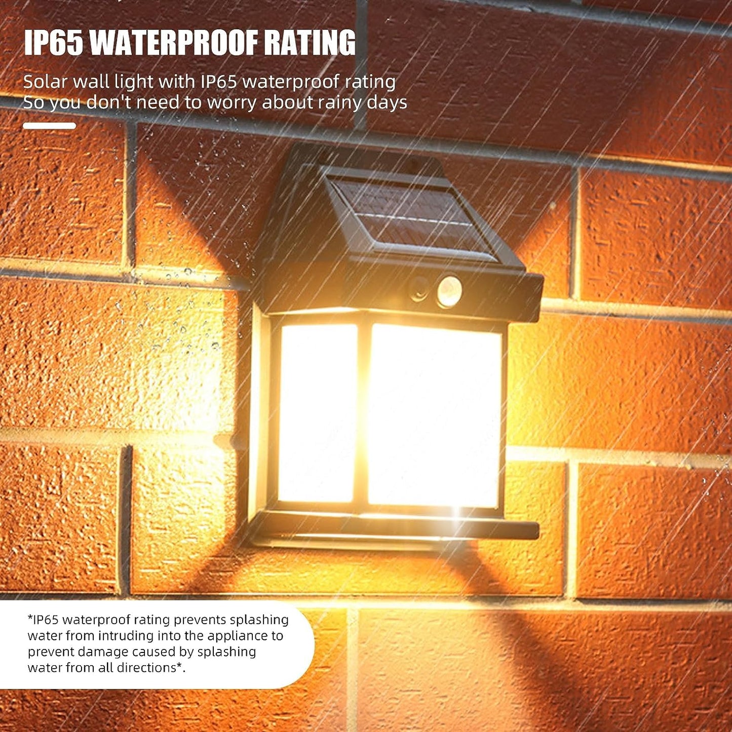Solar Wall Lights Outdoor Motion Sensor