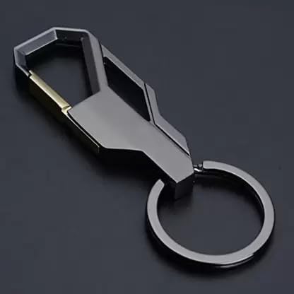 SS key chain Key double ring hook keychain holder
