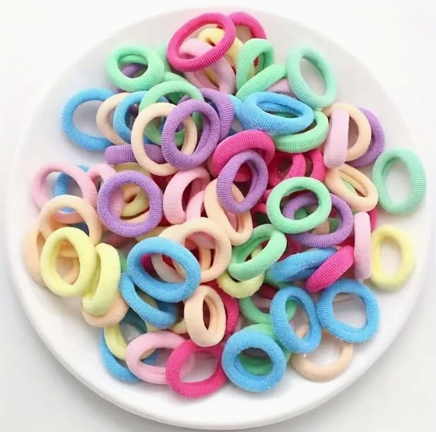 Seamless Cotton Toddler Hair Ties for Girls and Kids