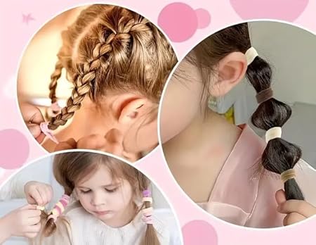 Seamless Cotton Toddler Hair Ties for Girls and Kids