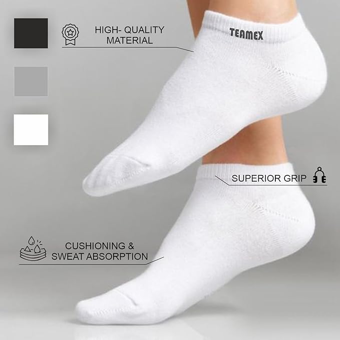 Teamex Premium Athletic Sneaker Length Socks