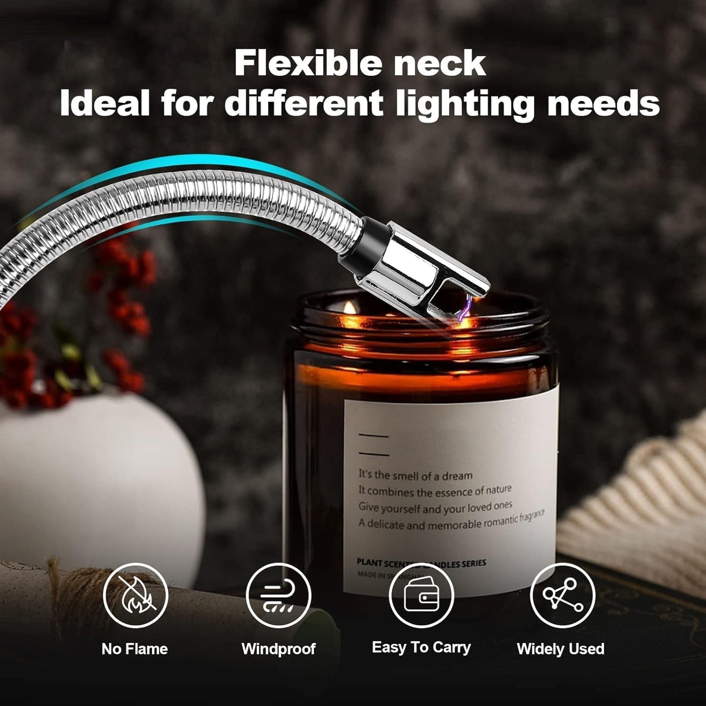 Electric Arc Gas Lighter Rechargeable For Kitchen
