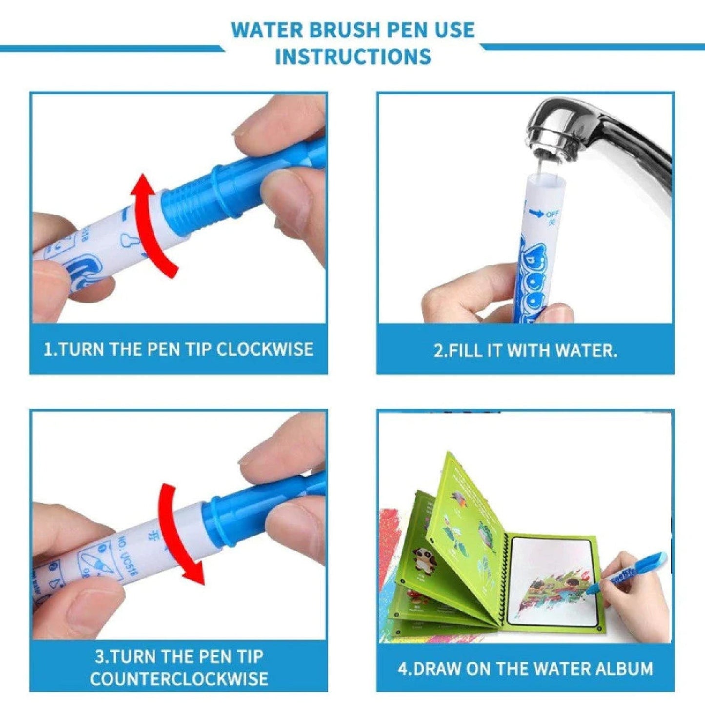 Magical Water Drawing Book