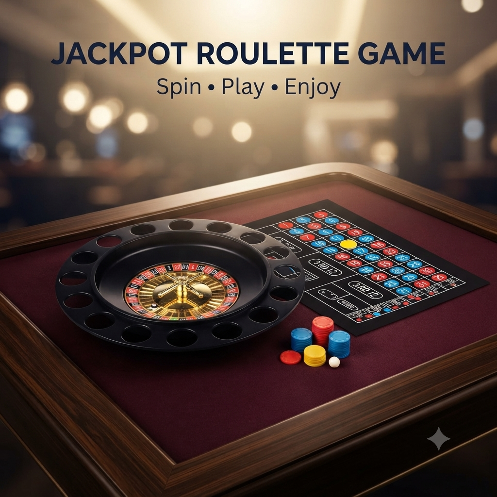 Jackpot Roulette Spinning Casino Board Game