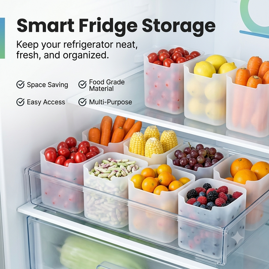 Multipurpose Fridge Storage Container Set (6-Piece)