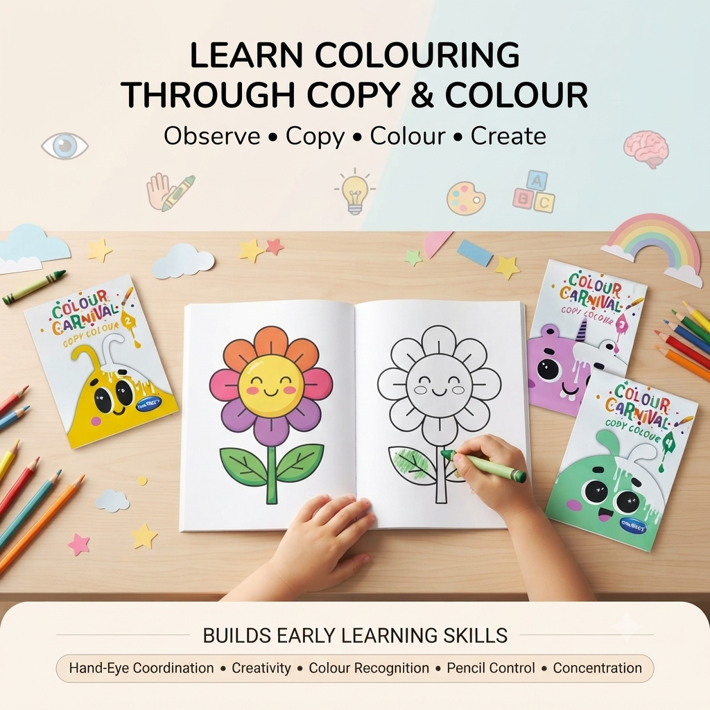 Color Carnival Copy Color Book (1 to 4)