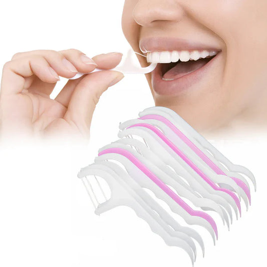 Dental Floss Picks Toothpick Tooth Thin Thread Flossers Sticks
