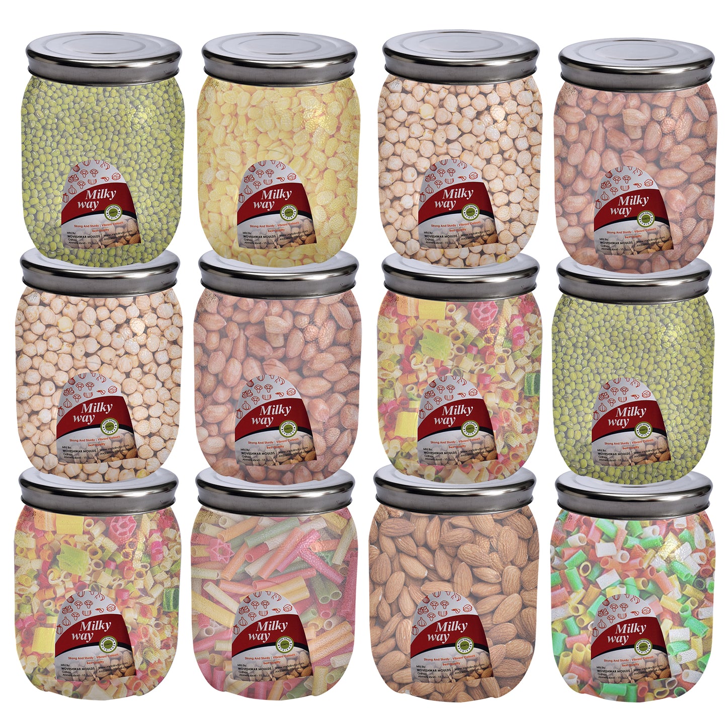 Milky Way Pet Transparent Jar 1000 Ml