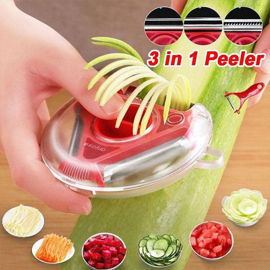 3 in 1 Multi-Function Vegetable Peeler - TruVeli