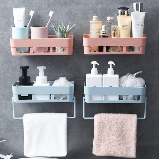 2 Pack Bathroom Shelf Wall Holder Rack