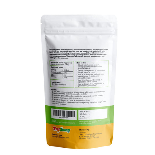 TruSwag Green Spinach Leaf Powder