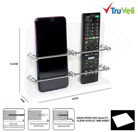 Acrylic Wall Mounted Double Mobile Stand