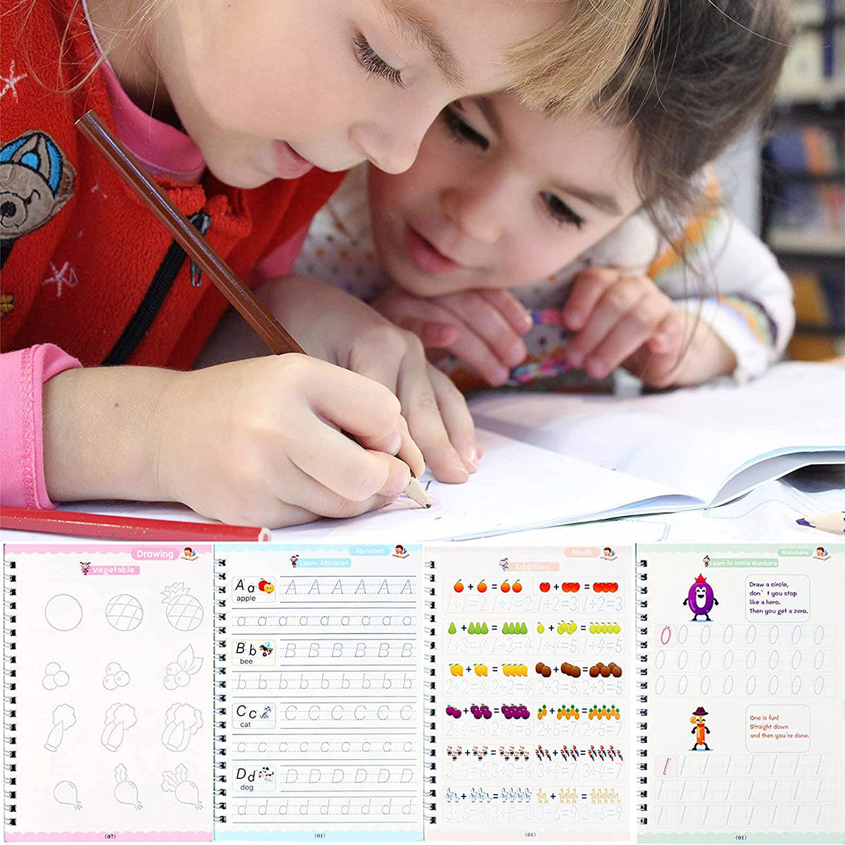 Magic Practice Copybook For Kids Set of 4