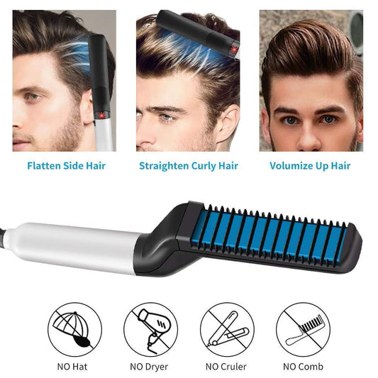 2 in 1 Beard And Hair Straightener Comb
