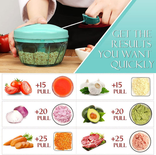 Manual Food Processor Vegetable Chopper