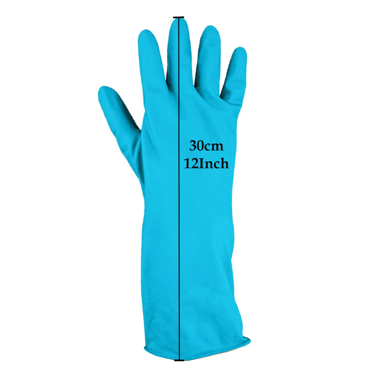 Reusable Rubber Blue Hand Gloves