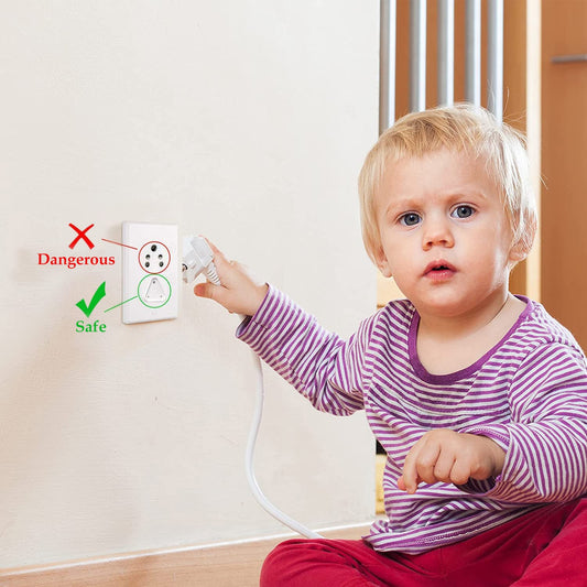 Baby Safety Electric Socket Plug Cover Guards - Pack of 6