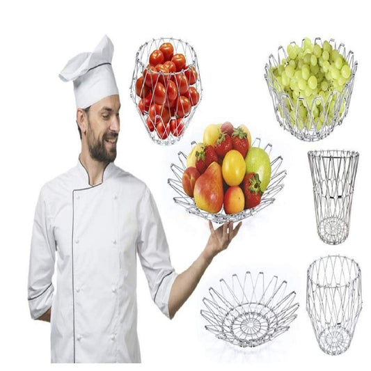 Creative Folding Fruit and Vegetable Basket