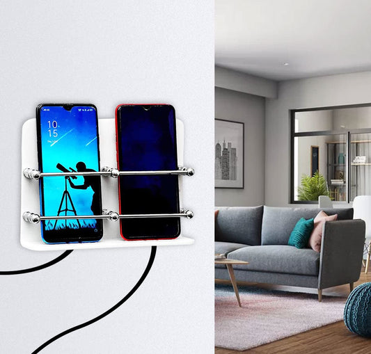 Acrylic Wall Mounted Double Mobile Stand