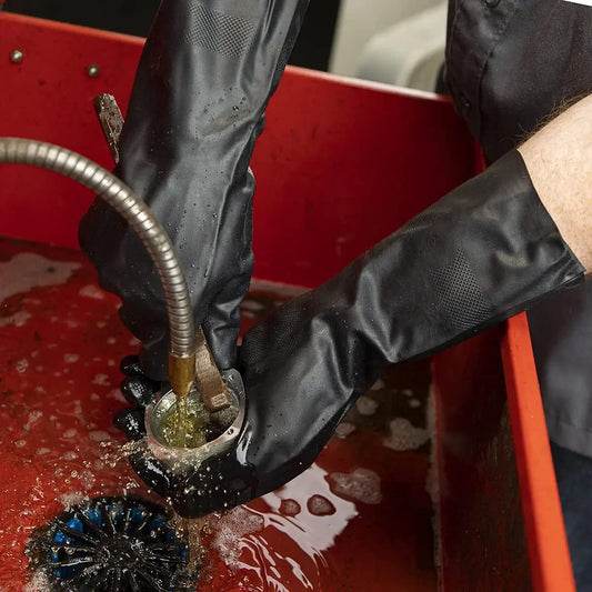 Reusable Rubber Black Hand Gloves