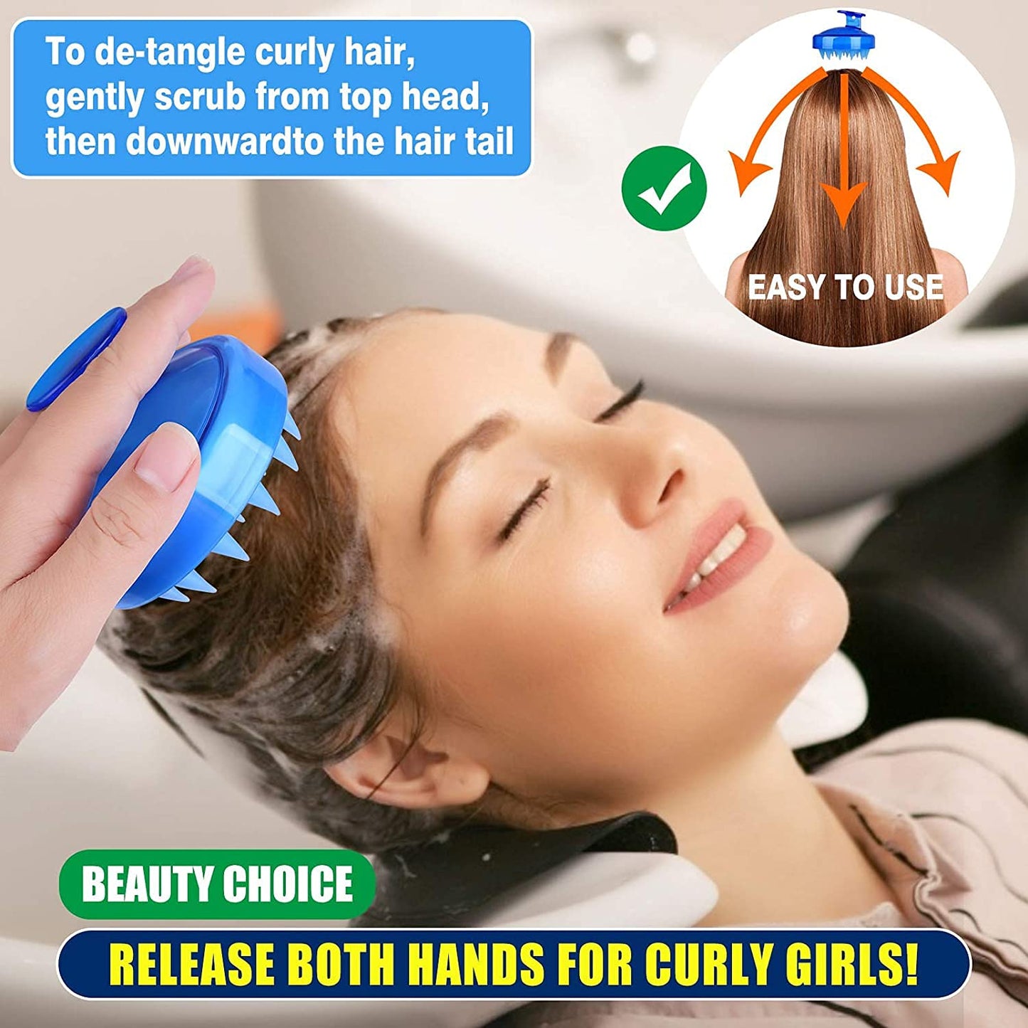 Hair Scalp Scrub Shampoo Brush