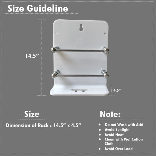 Acrylic Wall Mounted Mobile Stand with Data Cable Receiving Hole