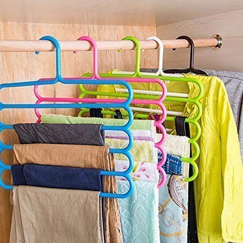 5 Layer Pants Clothes Hanger Set of 3