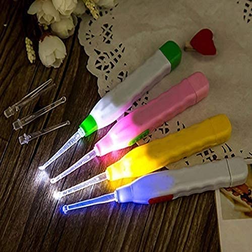 LED Flashlight Earpick for Ear wax remover