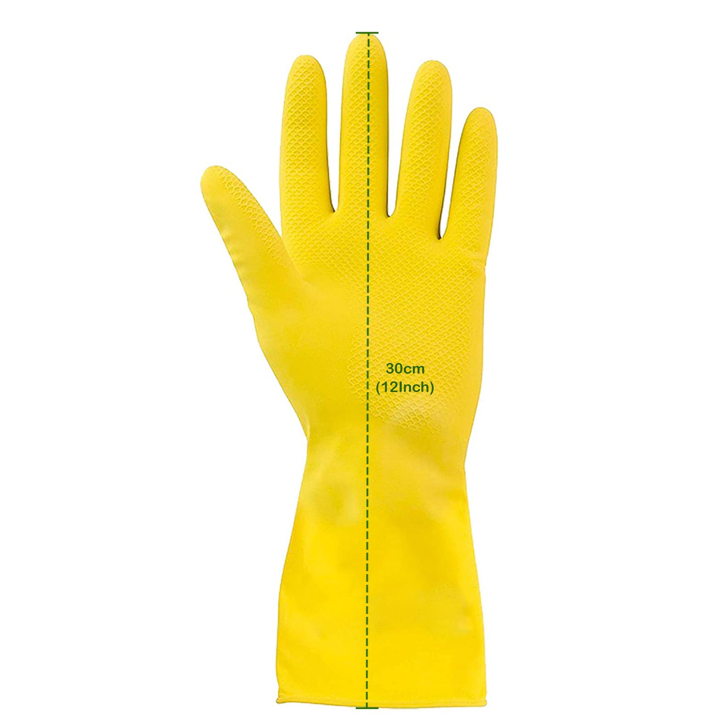 Reusable Rubber Yellow Hand Gloves