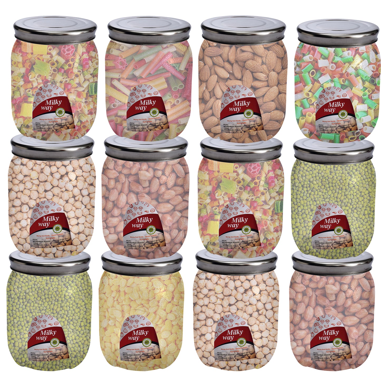 Milky Way Pet Transparent Jar 600 Ml