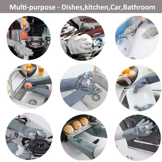 Silicone Scrubber Gloves