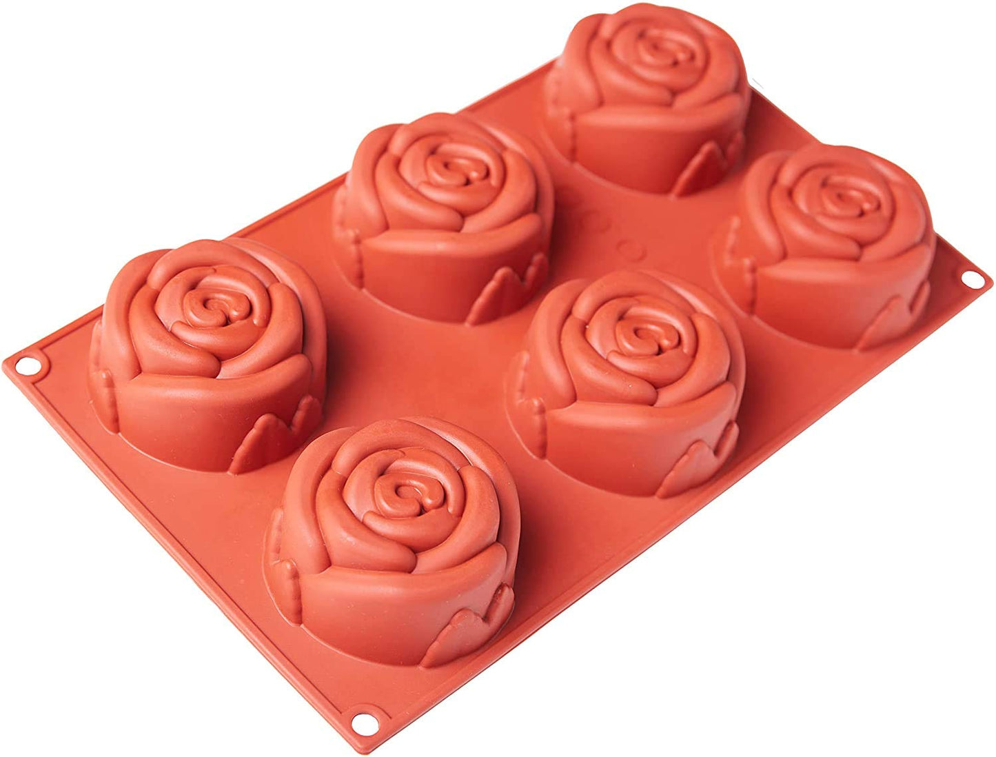 6-Cavity Silicone Flower Shape Cake Molds