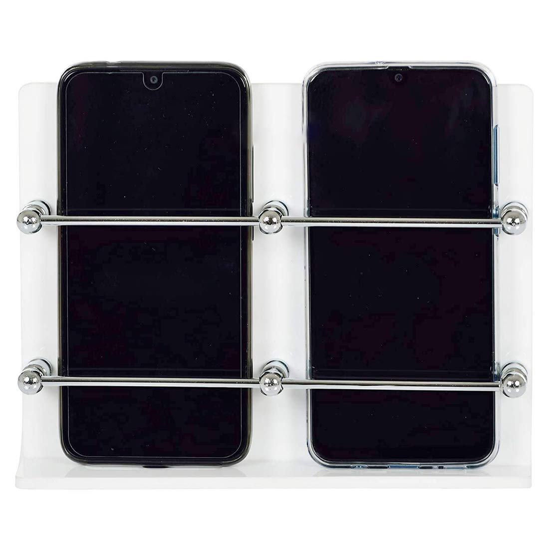 Acrylic Wall Mounted Double Mobile Stand