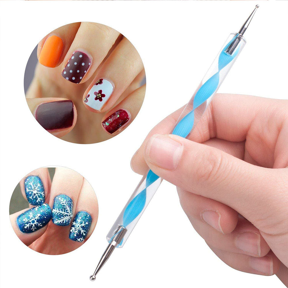 5 pieces Nail Art Dotting Marbleizing Tool Pen