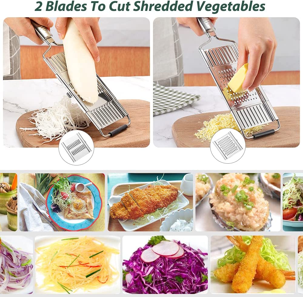 6 in 1 Stainless Steel Multipurpose Grater And Slicer