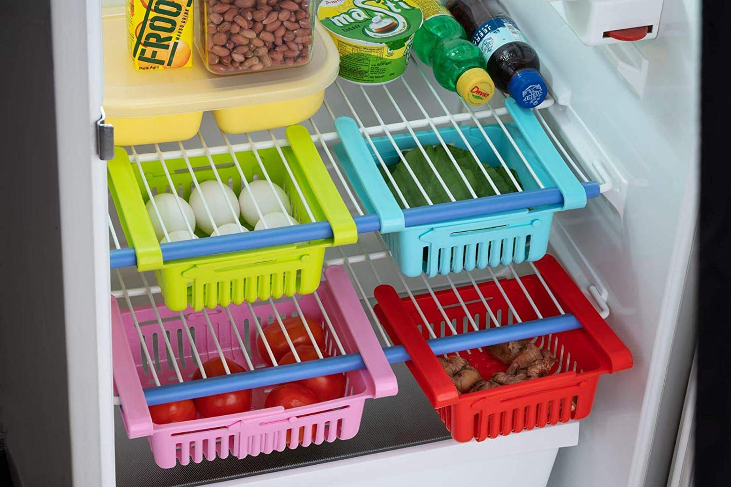 Fridge Drawer Organizer 4 Pack