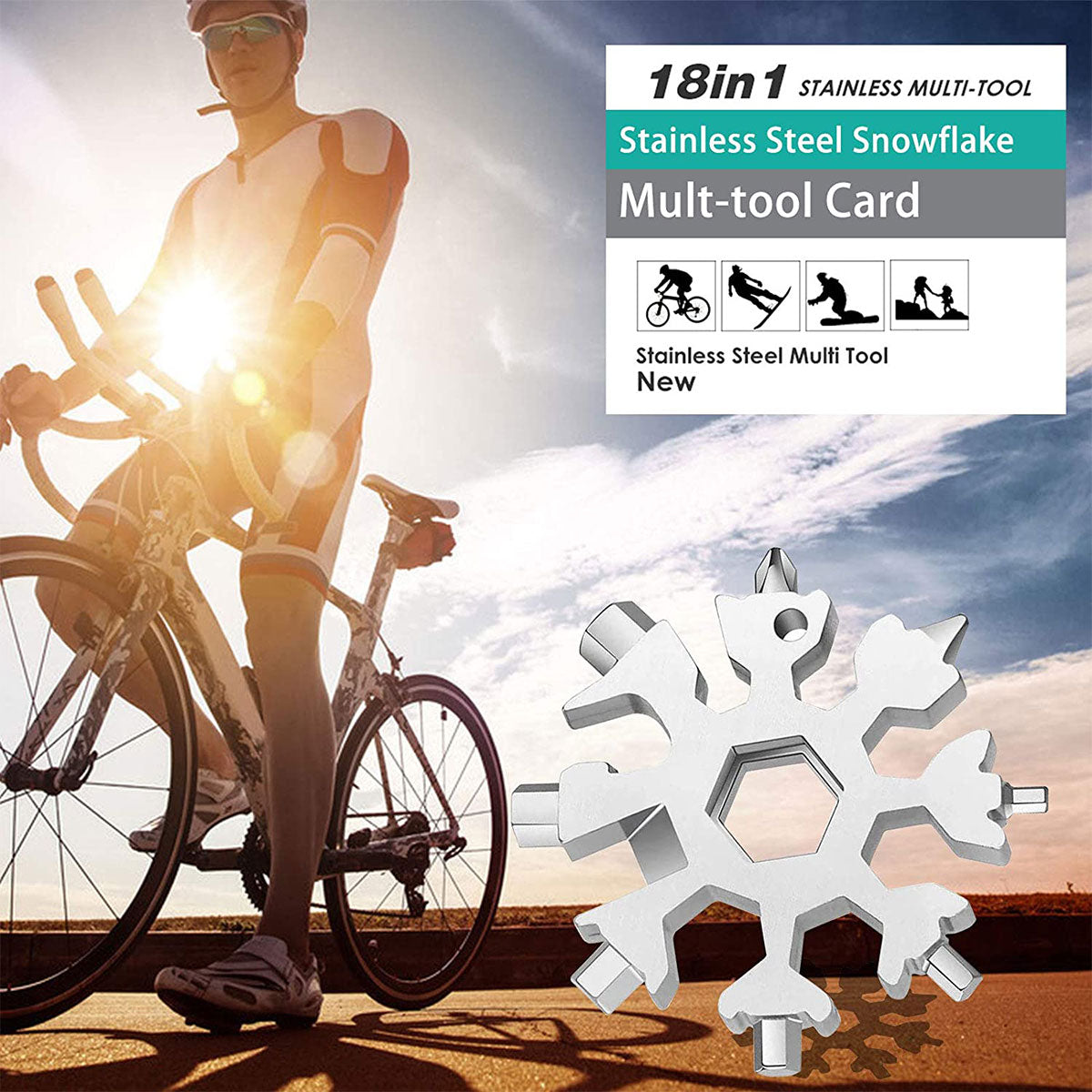 18 in 1 Snowflake Multi Tool Portable Screwdriver