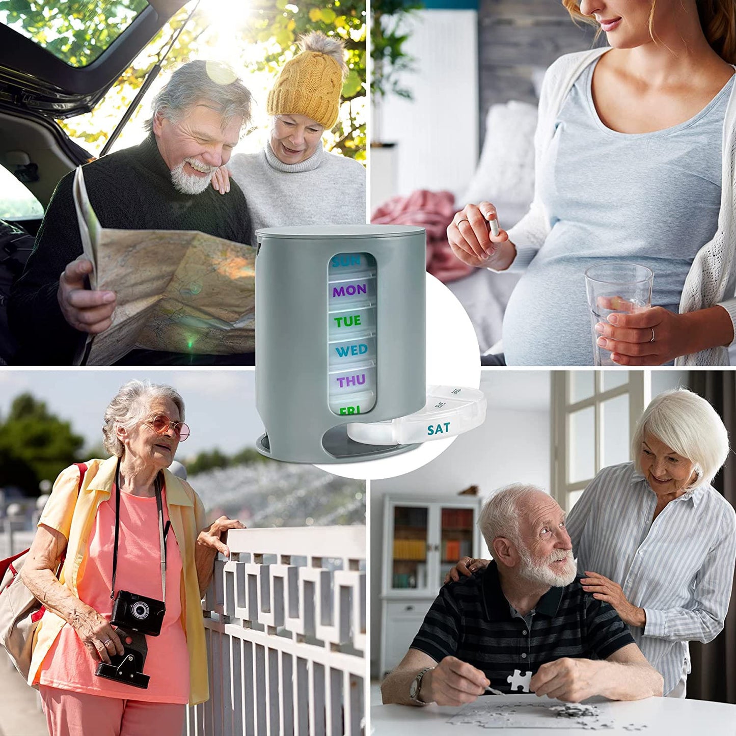 Pill Pro 7 Day Weekly Tablet Medicine Organizer Box