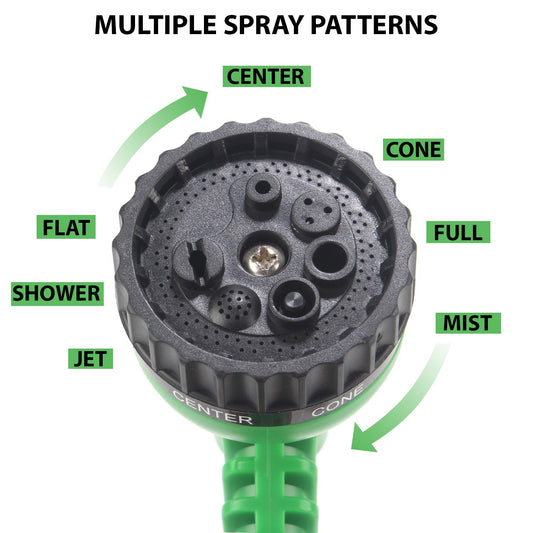 Garden Hose Nozzle Water Spray Gun 7 Pattern