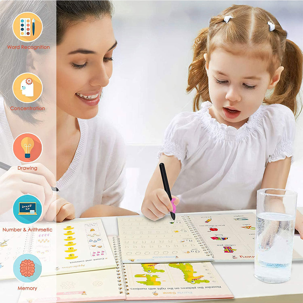 Magic Practice Copybook For Kids Set of 4