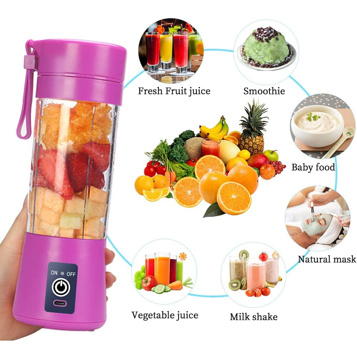 Portable Blender Rechargeable Juicer