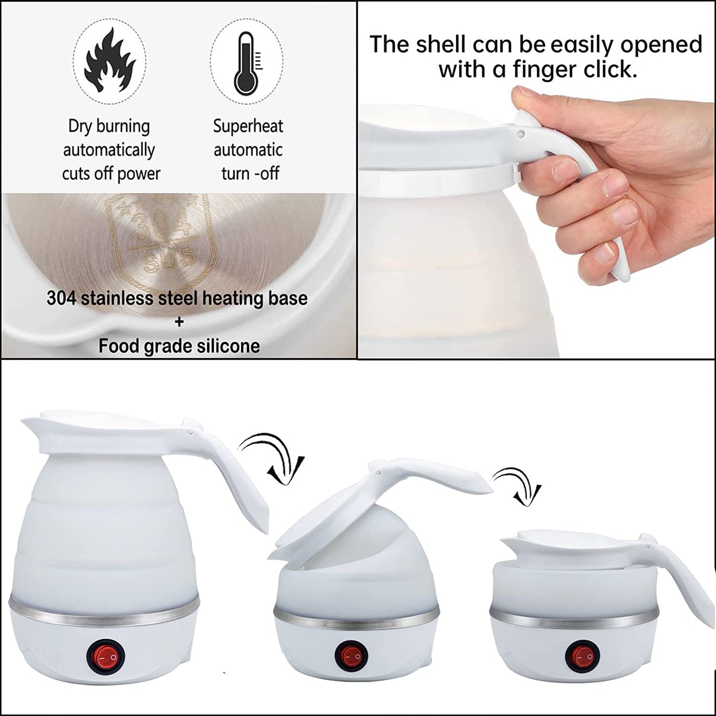 Travel Foldable Electric Kettle