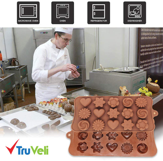 Silicone Chocolate Mould (Pack of 2)