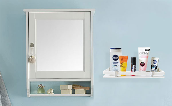 Acrylic Bathroom Shelf 15 Inches