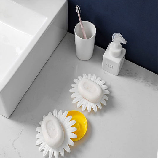 Flower Shape Portable Soap Dish Pack of 3