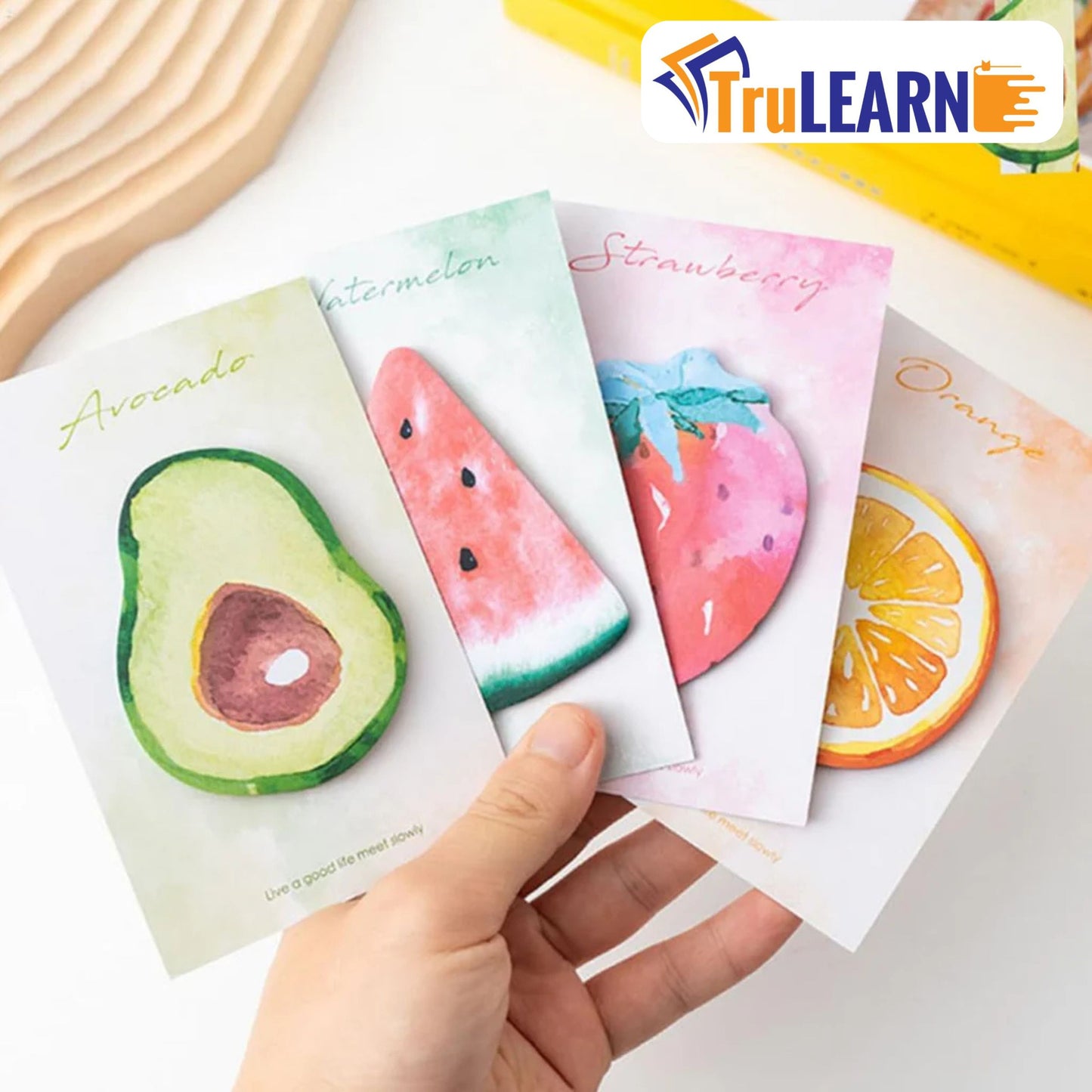 TruLearn  Fruit Shaped Pop Sticky Notes - (Pack Of 1)