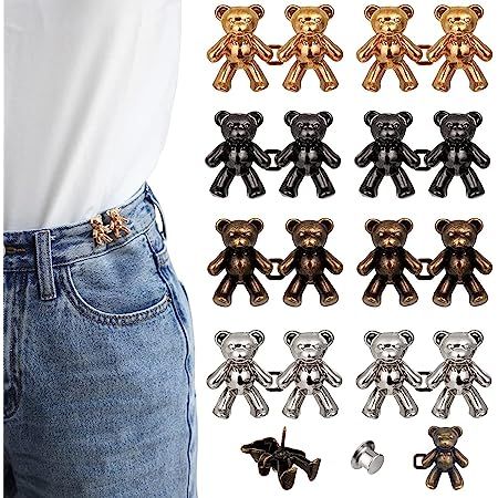 Cute Bear Jean Waist Tightener Clips – 2 Sets 🐻
